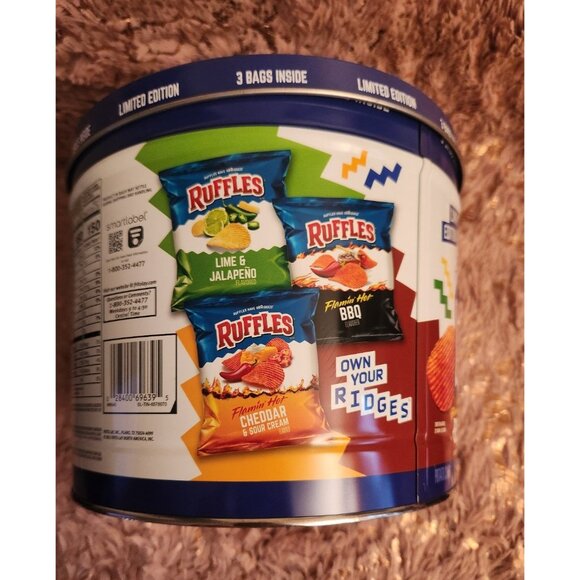Ruffles Potato Chips Limited Edition Lebron & Anthony Tin - Picture 3 of 6